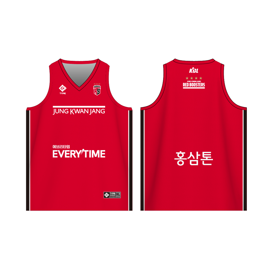 24-25시즌 정관장 레드부스터스 홈 어센틱 유니폼 (노마킹)